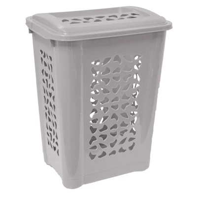 Tvättkorg med lock 60L