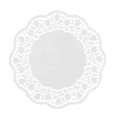 Spetspapper runt Ø12cm Vit 250st/fp