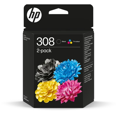 Bläckpatron HP HP 308 Svart/Tri-Color 2-pack