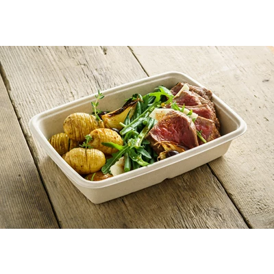 Form Bagasse Rektangulär 950ml 300st/kolli