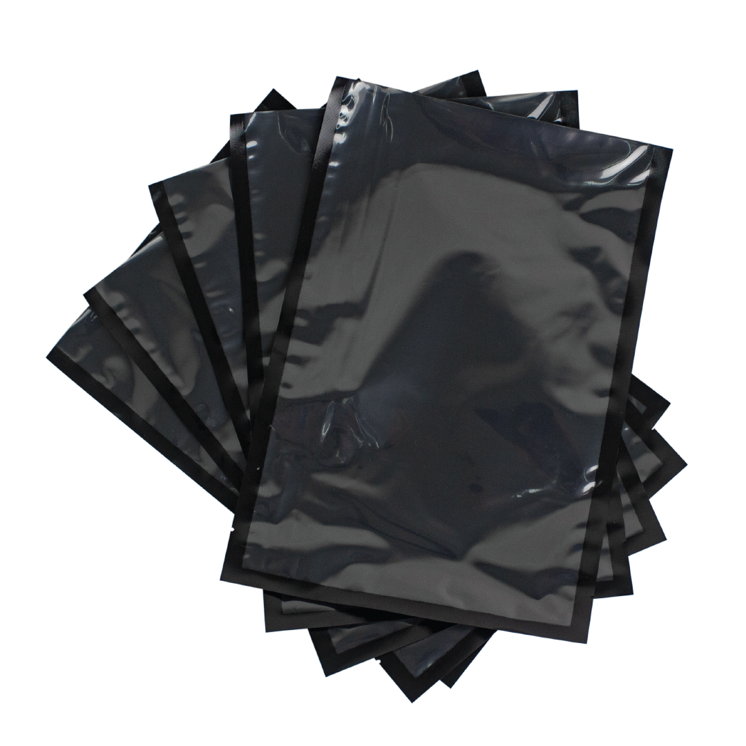 Vakuumpåsar 250x350mm Transp/Svart 90my 1000st