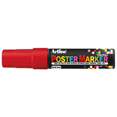 Märkpenna Poster Marker Artline 12mm röd 6st/fp