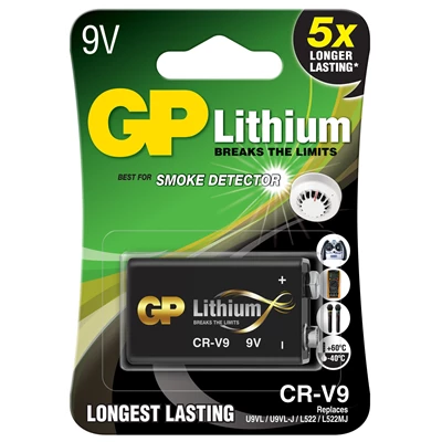 Batteri GP Lithium 9V CRV9SD-2U1