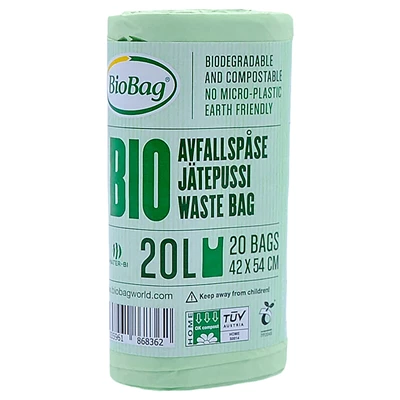 Soppåse 20L BioBag Butik 20st/rl x 18rl