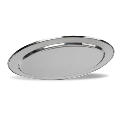 Serveringsfat rostfritt ovalt 35x24cm