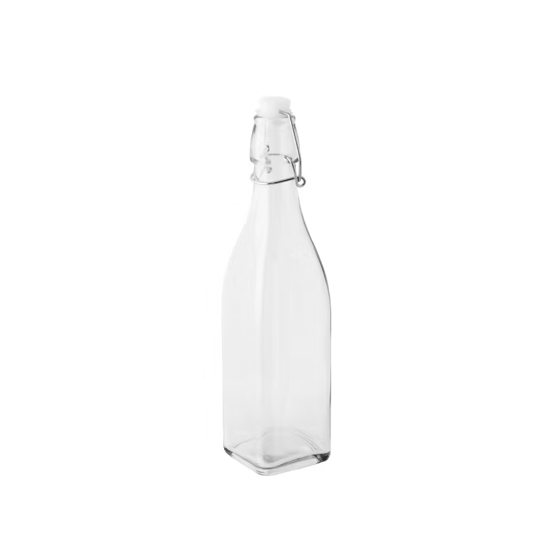 Glasflaska med lock 0,5L