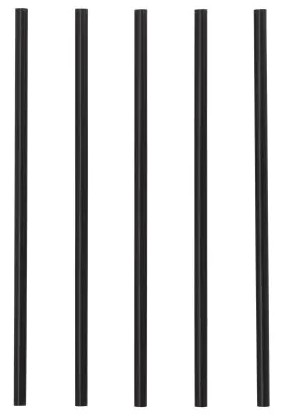 Sugrör Återanvändbara Ø7mm 22cm Svart 100st/fp