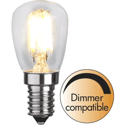 LED-Lampa E14 Päron 2,5W(22W) DIM Filament Klar