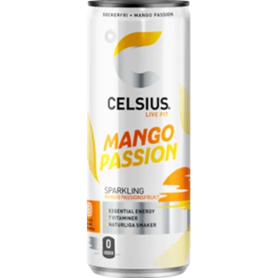 Celsius Mango/Passion 35,5cl 24st/kolli