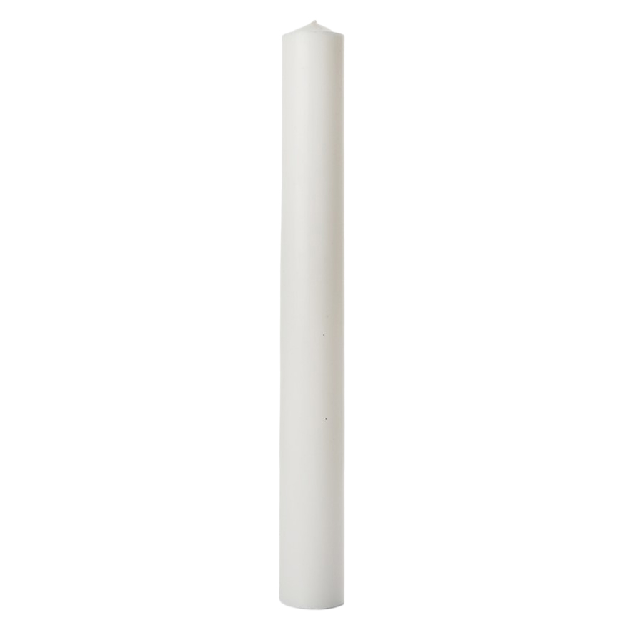 Blockljus 41x350mm 100%stearin Vit 18st/kolli