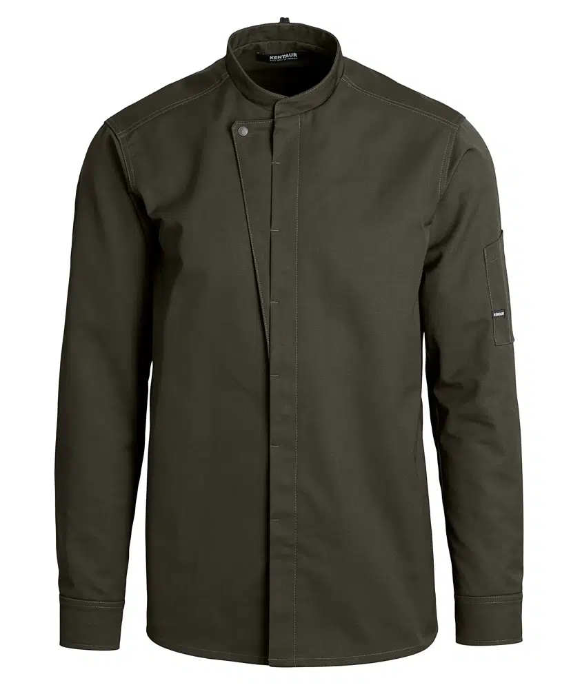 Kock-/servicejacka Lång ärm Olivgrön strl 2XL