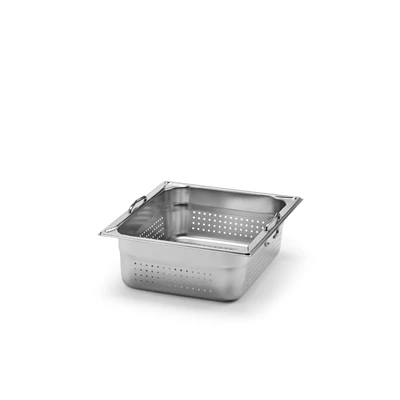 Kantin GN 1/2-100 Rostfri perforerad med handtag