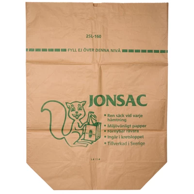 Papperssäck Jonsac 160L 2-lagers 50st/bunt