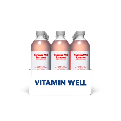 Vitamin Well Summer Edition Röda Vinbär 50cl 12st