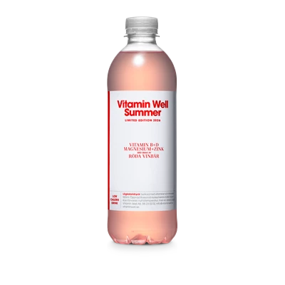 Vitamin Well Summer Edition Röda Vinbär 50cl 12st
