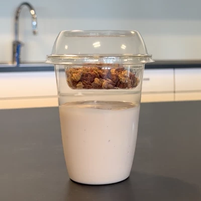 Bägare Delipack RPET 400ml Transparent 800st/kolli