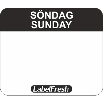 Etikett LabelFresh Easy Söndag/Sunday 1000st/fp