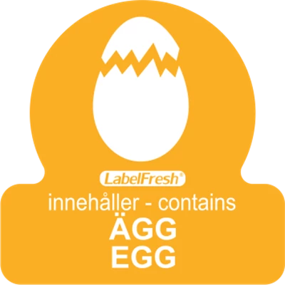 Etikett LabelFresh Allergen Ägg 500st/fp