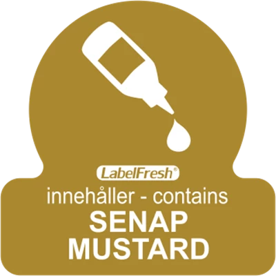 Etikett LabelFresh Allergen Senap 500st/fp
