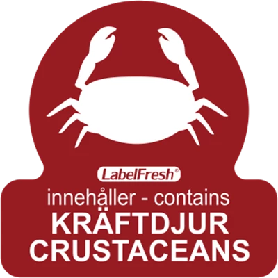 Etikett LabelFresh Allergen Skaldjur 500st/fp