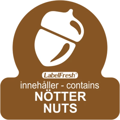 Etikett LabelFresh Allergen Nötter 500st/fp