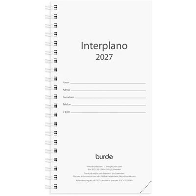 Kalender 2027 Interplano refill