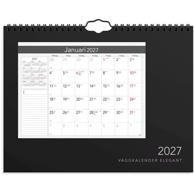 Väggkalender 2027  Elegant