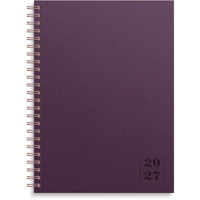 Kalender 2027 Business A5 Textile plommon