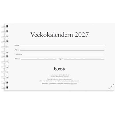 Veckokalendern 2027 refill