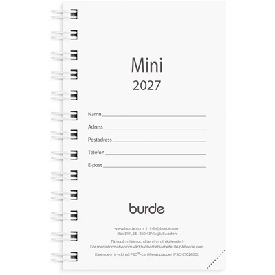 Kalender Mini 2027 refill