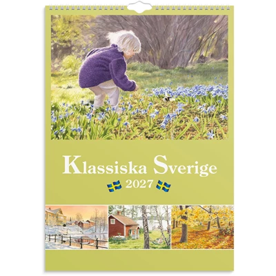 Väggkalender 2027 Klassiska Sverige