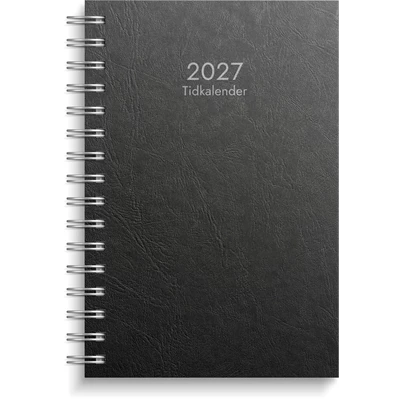Tidkalender 2027 svart kartong