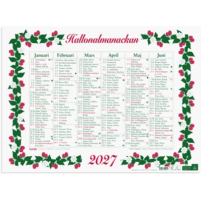 Stora Hallonalmanackan 2027