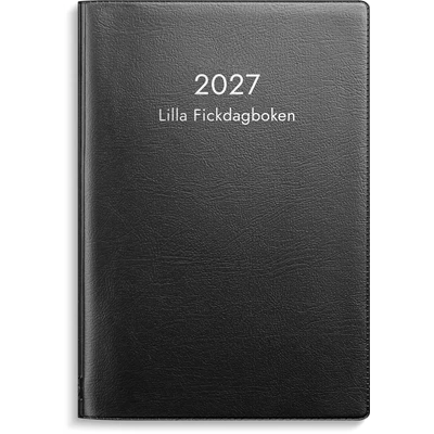 Lilla Fickdagboken 2027 svart plast