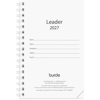 Kalender 2027 Leader refill
