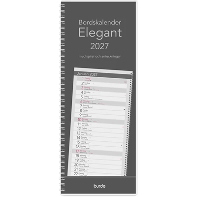 Bordskalender Elegant 2027 spiral