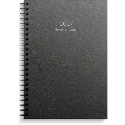 Bokningsjournalen 2027 svart kartong