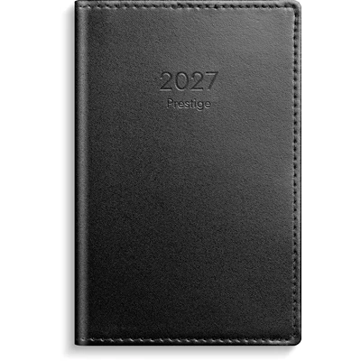 Kalender 2027 Prestige svart skinn