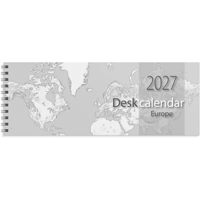 Desk calendar Europe 2027