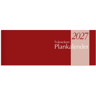 Tvåveckors Plankalender 2027