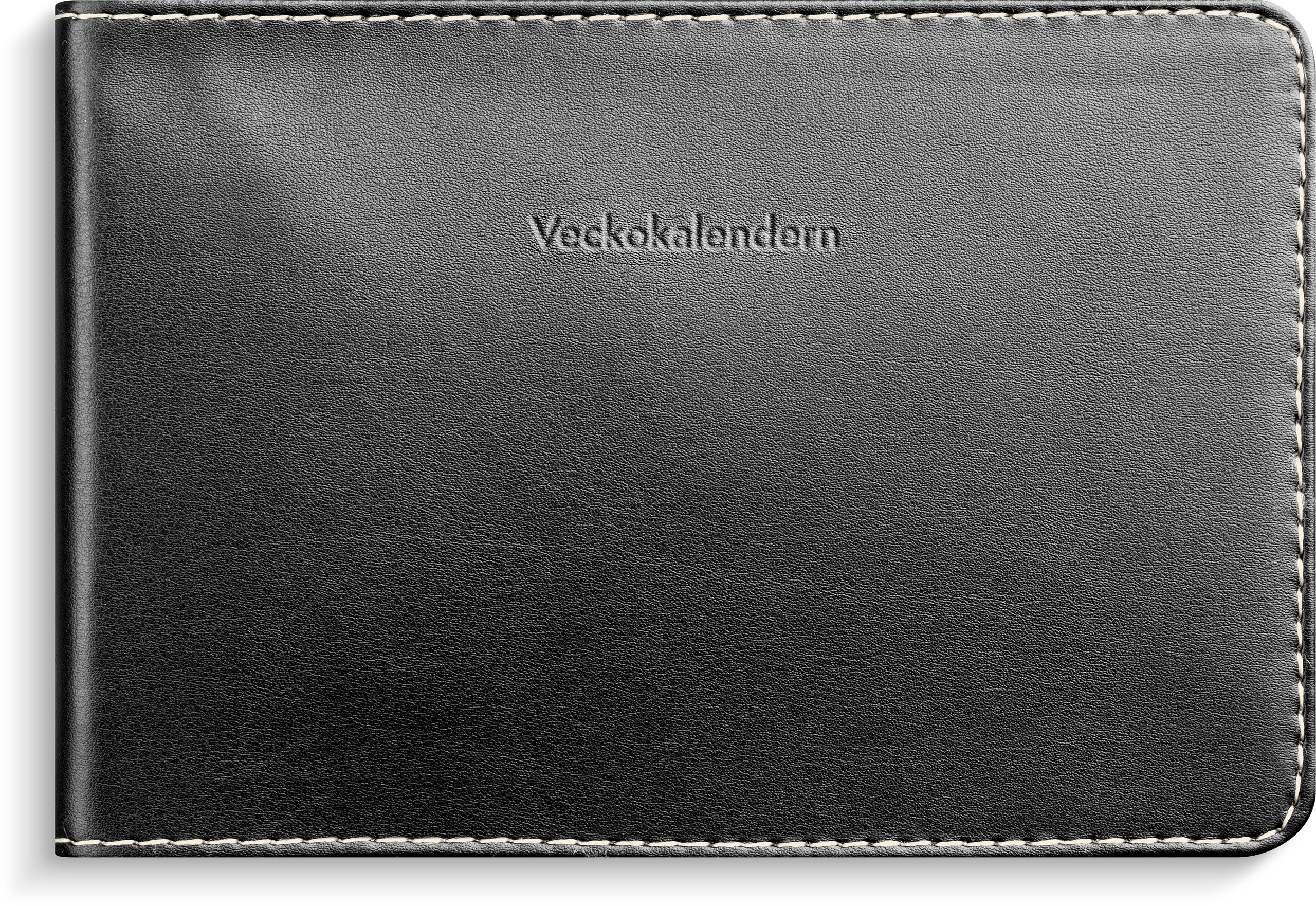 Veckokalendern 2027 svart konstläder