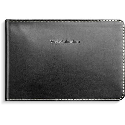 Veckokalendern 2027 svart konstläder