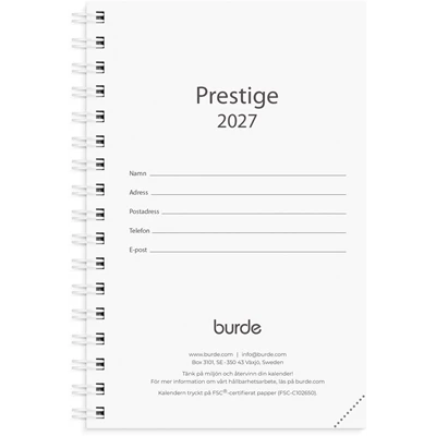Kalender 2027 Prestige refill