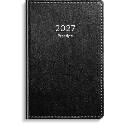 Kalender 2027 Prestige svart konstläder inb