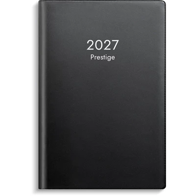 Kalender 2027 Prestige svart plast