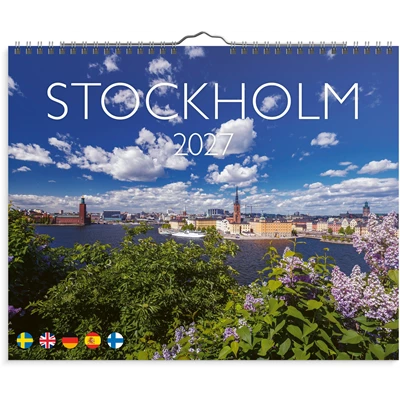 Väggkalender 2027 Stockholm