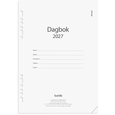 Business kalendersats Dagbok 2027