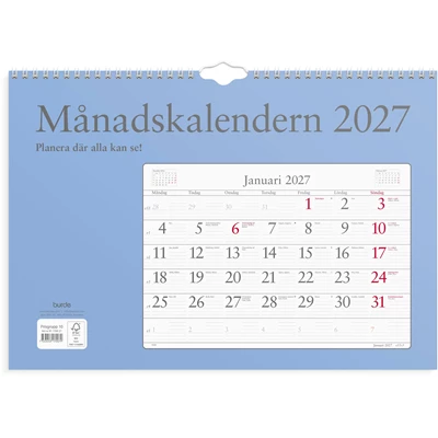Månadskalendern 2027