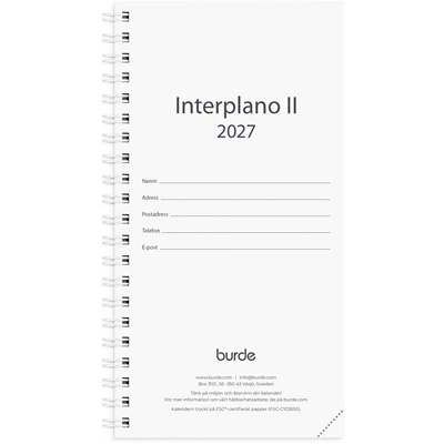 Kalender 2027 Interplano II refill