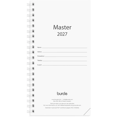 Kalender 2027 Master refill